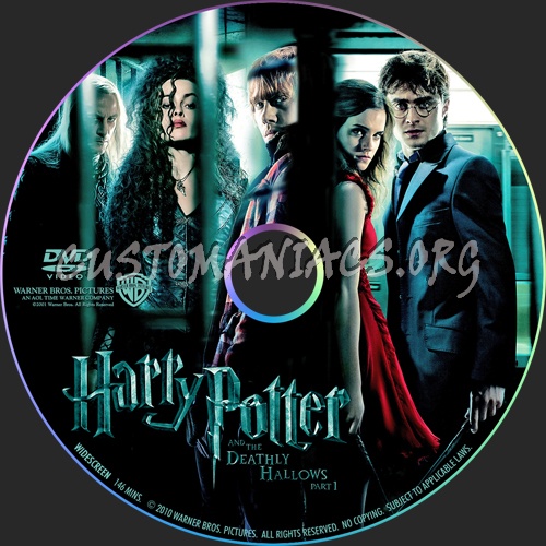 Harry Potter and the Deathly Hallows: Part 1 dvd label