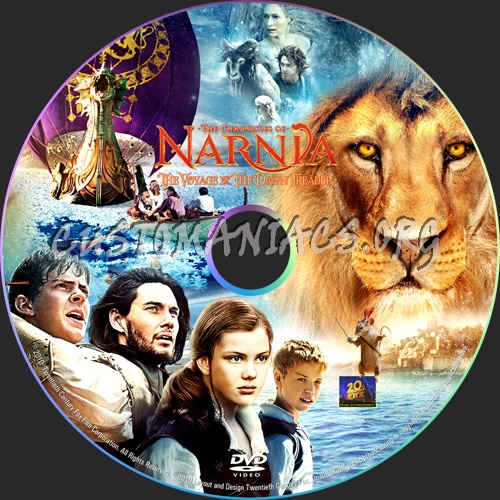 The Chronicles of Narnia: The Voyage of the Dawn Treader dvd label