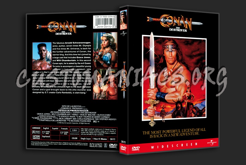 Conan the Destroyer dvd cover