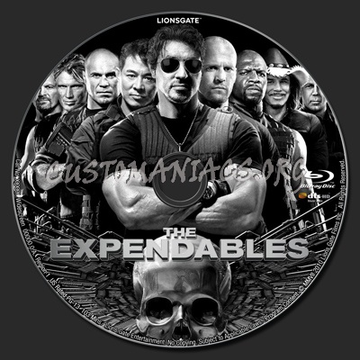 The Expendables blu-ray label