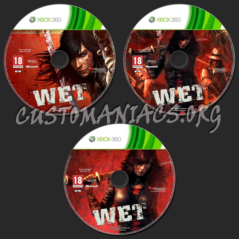 Wet dvd label