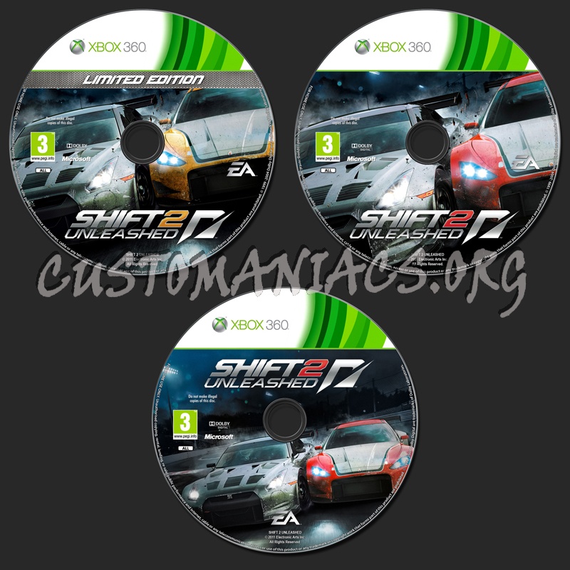 Shift 2 Unleashed dvd label