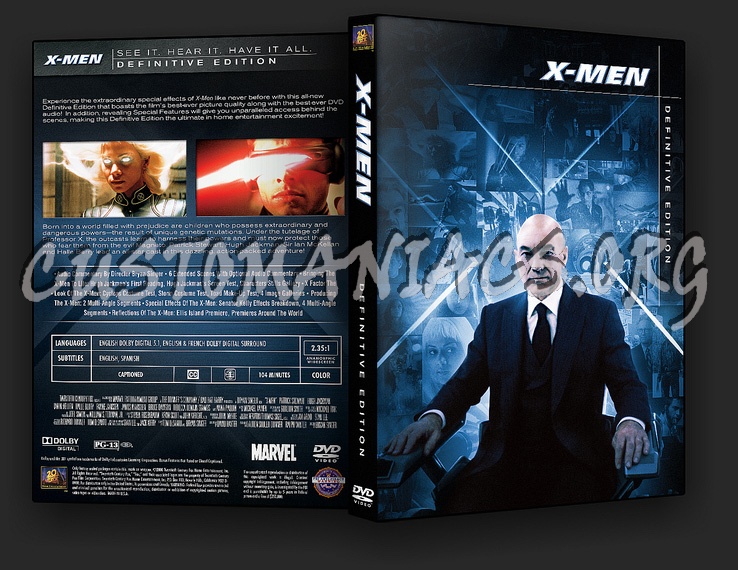 X-Men Definitive Edition dvd cover