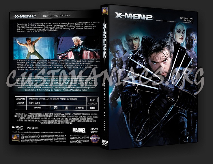 X-Men 2 Definitive Edition dvd cover