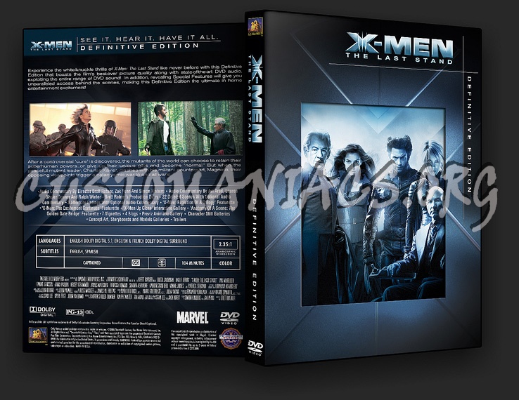 X-Men 3: The Last Stand Definitive Edition dvd cover