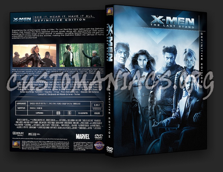 X-Men 3: The Last Stand Definitive Edition dvd cover