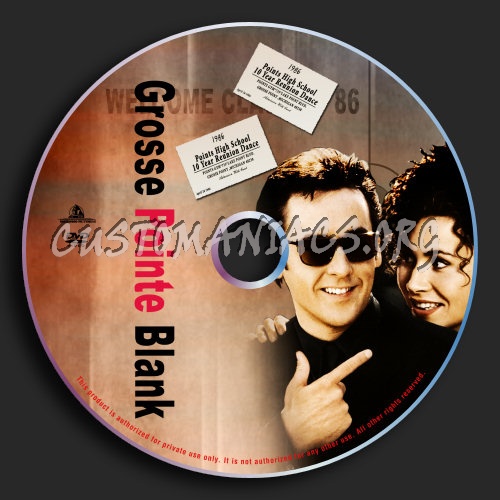 Grosse Pointe Blank dvd label