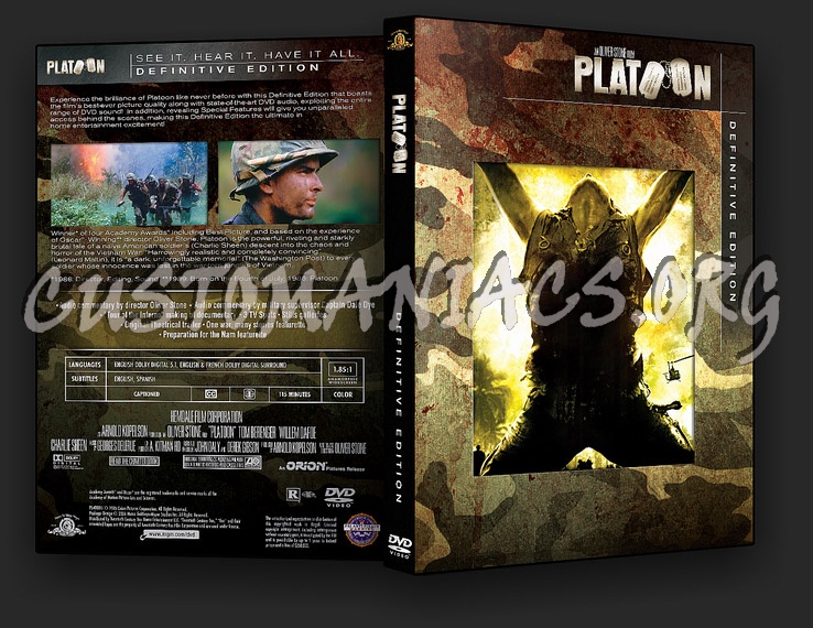 Platoon Definitive Edition dvd cover