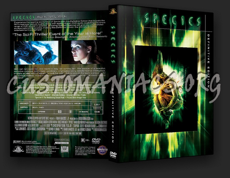 Species Definitive Edition dvd cover