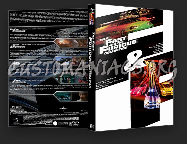 The Fast And The Furious Collection dvd cover