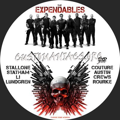 The Expendables dvd label
