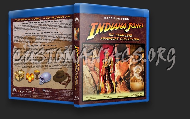 Indiana Jones Complete Adventure Collection blu-ray cover