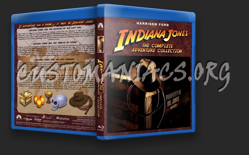 Indiana Jones Complete Adventure Collection blu-ray cover
