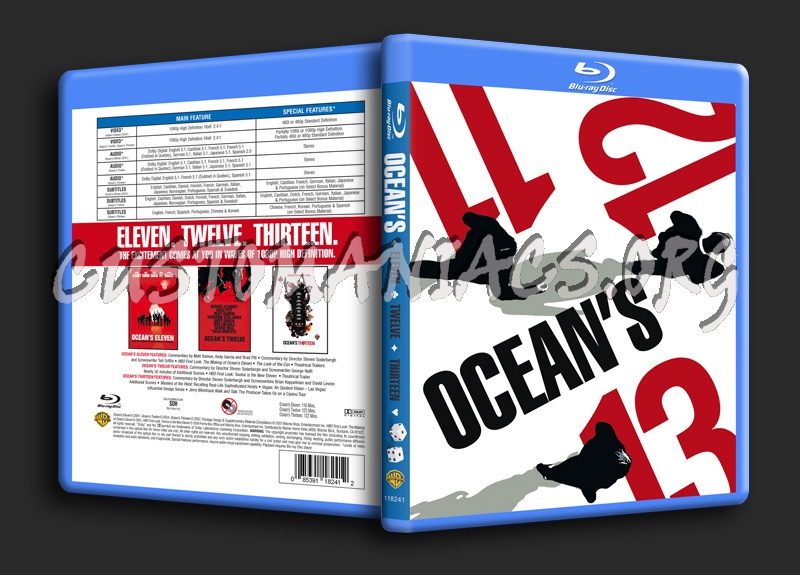 Ocean's Trilogy blu-ray cover