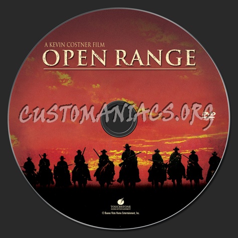 Open Range dvd label