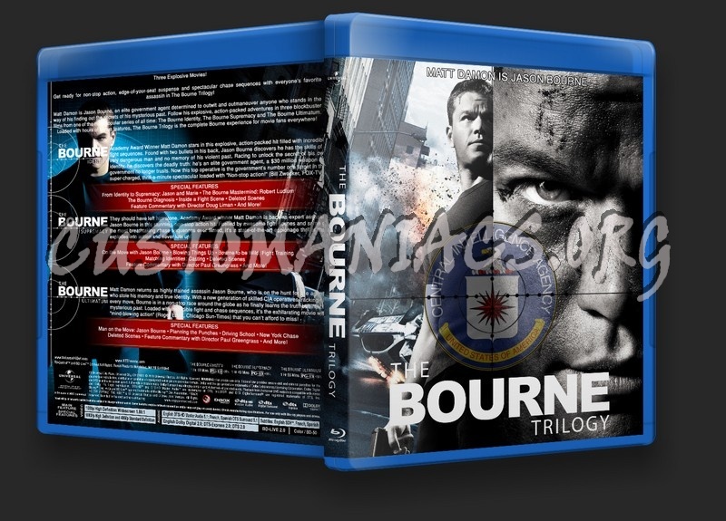 The Bourne Trilogy blu-ray cover