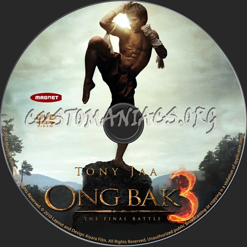 Ong Bak 3 dvd label