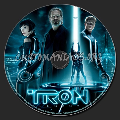 Tron Legacy blu-ray label