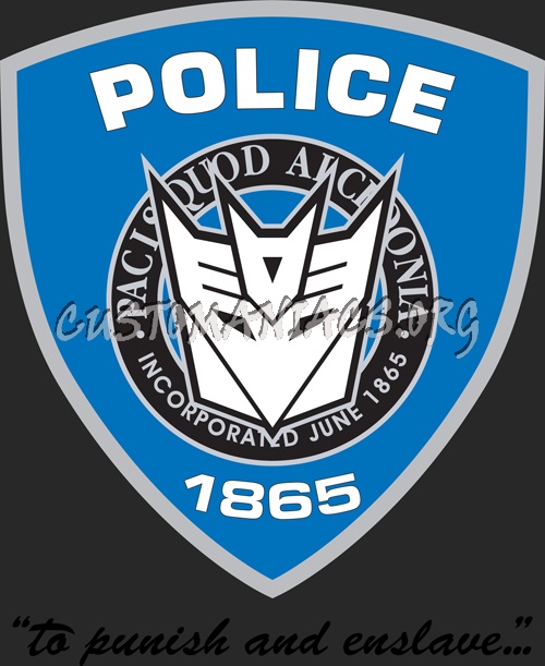 Transformers Barricade Police Logo 
