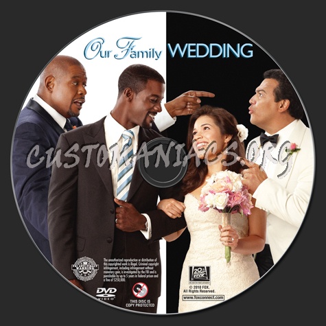 Our Family Wedding dvd label