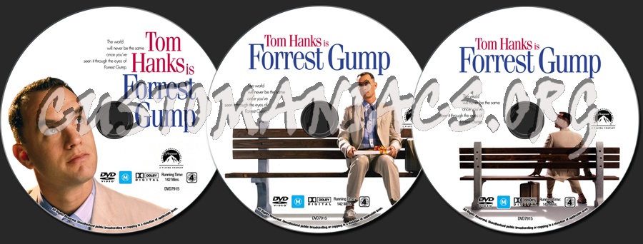 Forrest Gump dvd label