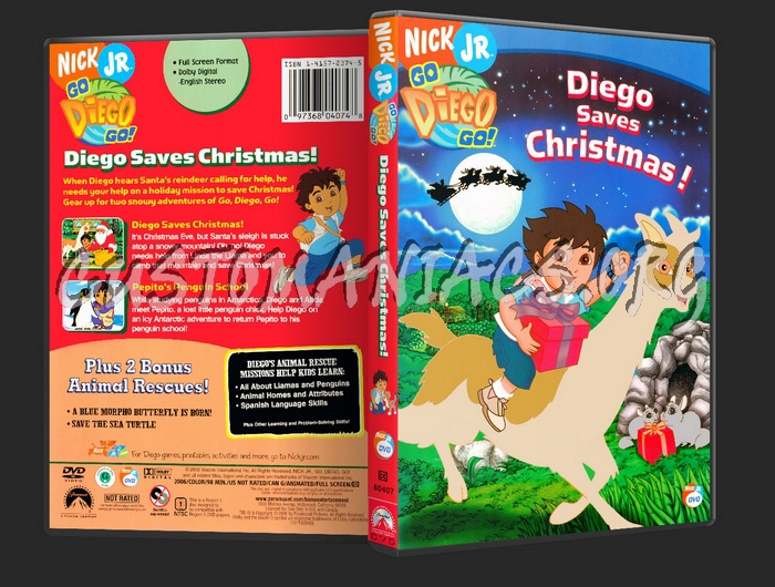 Go Diego Go: Diego Saves Christmas dvd cover