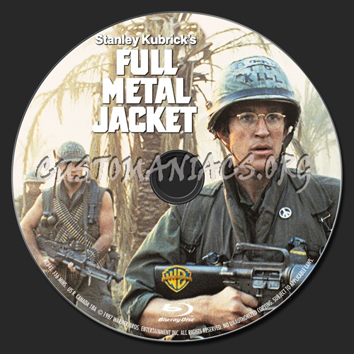 Full Metal Jacket blu-ray label