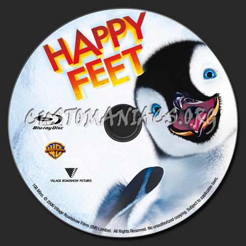 Happy Feet bluray label DVD Covers & Labels by Customaniacs, id