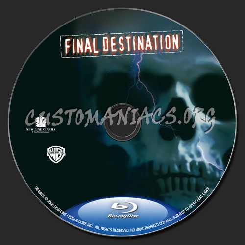 Final Destination blu-ray label