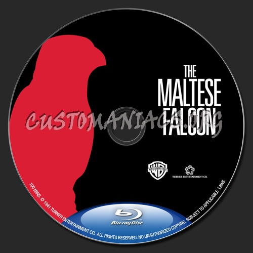 The Maltese Falcon blu-ray label