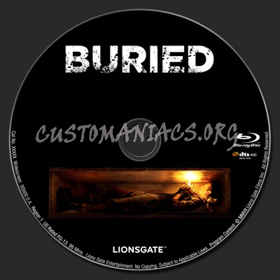 Buried blu-ray label