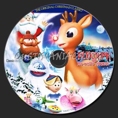 Rudolph The Red-Nosed Reindeer blu-ray label
