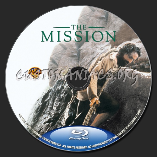 The Mission blu-ray label