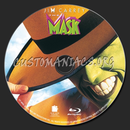 The Mask blu-ray label