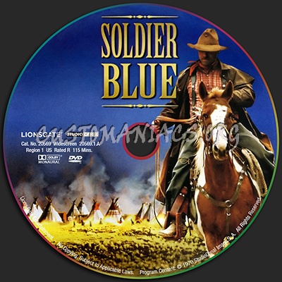Soldier Blue dvd label