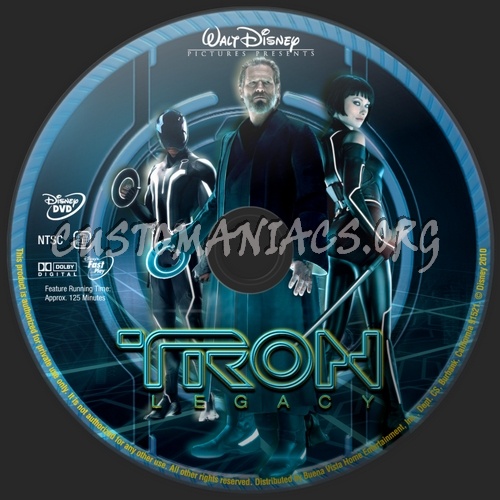 Tron Legacy dvd label