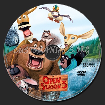 Open Season 3 dvd label