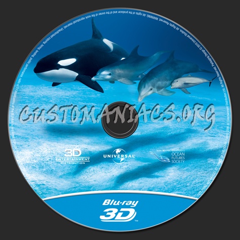 Imax Dolphins and Whales 3D blu-ray label