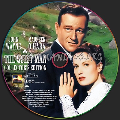 The Quiet Man dvd label