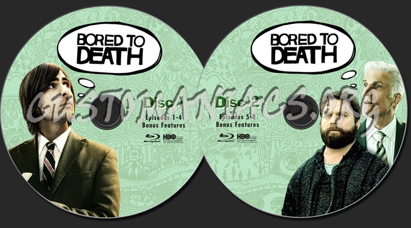 Bored to Death blu-ray label