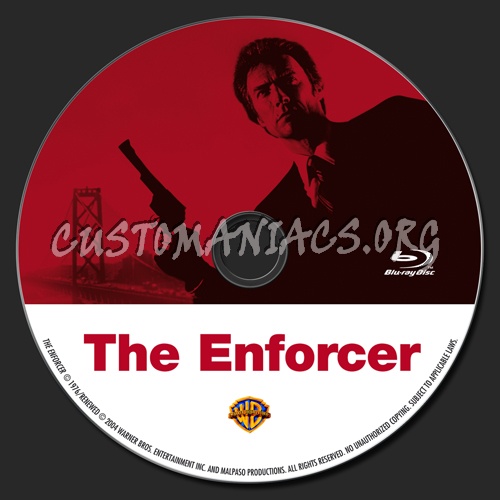 The Enforcer blu-ray label
