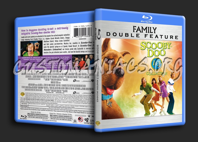 Scooby-Doo / Scooby-Doo 2 Monsters Unleashed blu-ray cover