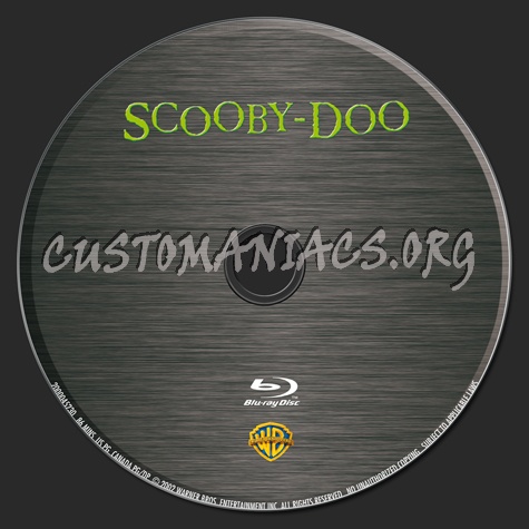 Scooby-Doo blu-ray label