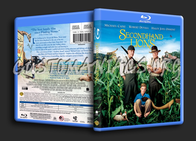 Secondhand Lions blu-ray cover