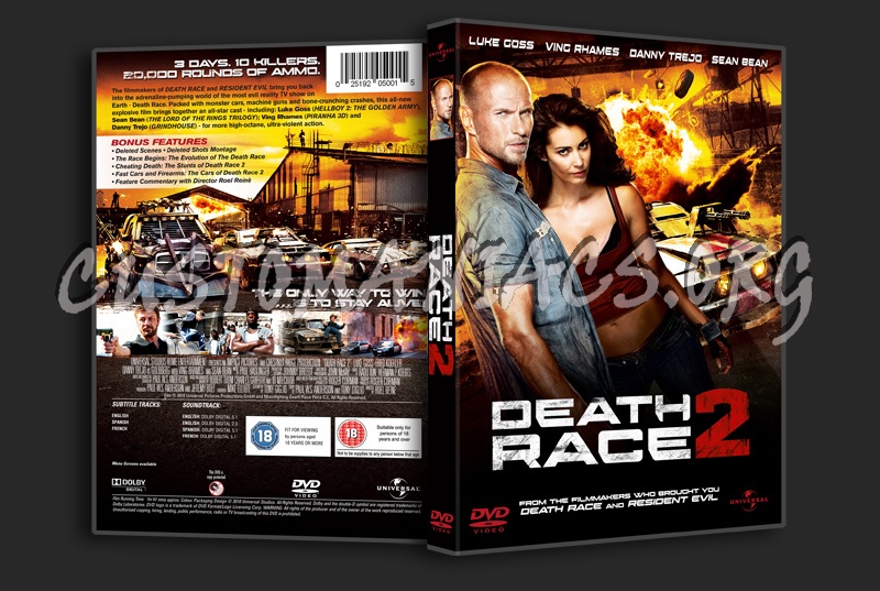 Death Race 2 dvd cover