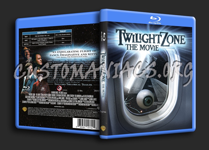 Twilight Zone - The Movie blu-ray cover