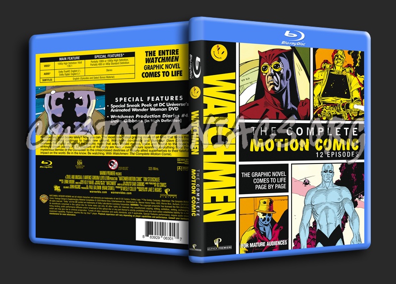 Watchmen - The Complete Motion Comic blu-ray cover