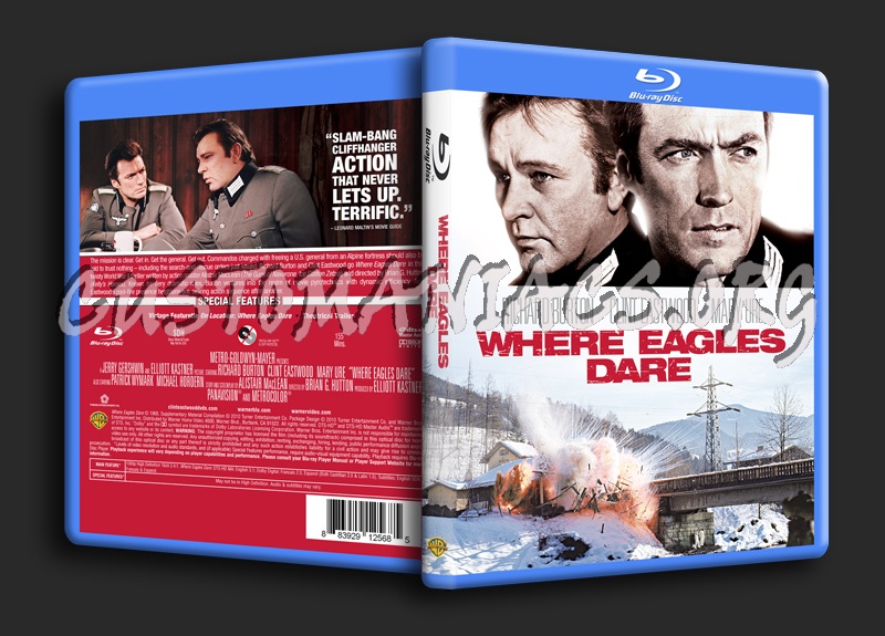 Where Eagles Dare blu-ray cover
