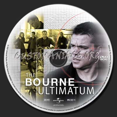 The Bourne Ultimatum dvd label