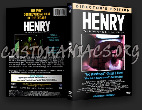 Henry: Portrait of a Serial Killer dvd cover